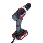 Brushless Cordless Drill Driver Kit, 3/8" Keyless Chuck & 25+3 Torque, 21V Power Drill w/22 Drill Bits, 2000mAh Battery, 1500 RPM, Built-in LED Light, DIY Hand Tool Kit for Home Garden Office