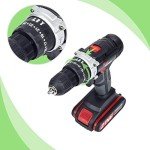 Brushless Cordless Drill Driver Kit, 3/8" Keyless Chuck & 25+3 Torque, 21V Power Drill w/22 Drill Bits, 2000mAh Battery, 1500 RPM, Built-in LED Light, DIY Hand Tool Kit for Home Garden Office