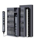 Efekol Electric Screwdriver, 70 in 1 Mini Electric Precision Screwdriver Kit Tool with 64 S2 Magnetic Bits, Tweezers, Magnetic Mat and Pry Bar, Perfect for Electronics Phone Camera Laptop Watch