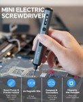 Efekol Electric Screwdriver, 70 in 1 Mini Electric Precision Screwdriver Kit Tool with 64 S2 Magnetic Bits, Tweezers, Magnetic Mat and Pry Bar, Perfect for Electronics Phone Camera Laptop Watch
