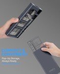 Efekol Electric Screwdriver, 70 in 1 Mini Electric Precision Screwdriver Kit Tool with 64 S2 Magnetic Bits, Tweezers, Magnetic Mat and Pry Bar, Perfect for Electronics Phone Camera Laptop Watch