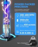 Efekol Electric Screwdriver, 70 in 1 Mini Electric Precision Screwdriver Kit Tool with 64 S2 Magnetic Bits, Tweezers, Magnetic Mat and Pry Bar, Perfect for Electronics Phone Camera Laptop Watch