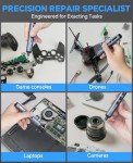 Efekol Electric Screwdriver, 70 in 1 Mini Electric Precision Screwdriver Kit Tool with 64 S2 Magnetic Bits, Tweezers, Magnetic Mat and Pry Bar, Perfect for Electronics Phone Camera Laptop Watch