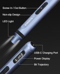 STREBITO 3.7V Mini Electric Screwdriver Set, 42-in-1 Electric Precision Screwdriver, Compact Electric Screwdriver Rechargeable with Display, Small Tool Kit for Electronic Computer Laptop RC Drone