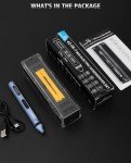 STREBITO 3.7V Mini Electric Screwdriver Set, 42-in-1 Electric Precision Screwdriver, Compact Electric Screwdriver Rechargeable with Display, Small Tool Kit for Electronic Computer Laptop RC Drone