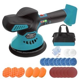 Cordless Car Buffer Polisher for Makita 18V Battery BL1860 with 6 Variable Speed for Car Detailing/Polishing/Waxing(Tool Only)