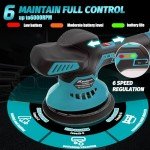 Cordless Car Buffer Polisher for Makita 18V Battery BL1860 with 6 Variable Speed for Car Detailing/Polishing/Waxing(Tool Only)