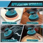 Cordless Car Buffer Polisher for Makita 18V Battery BL1860 with 6 Variable Speed for Car Detailing/Polishing/Waxing(Tool Only)