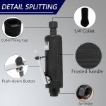 HYFN Air Die Grinder,1/4 Inch PIneumatic Straight Die Grinder, Die Grinder, Safety Switch,Air Tools,Pneumatic Tools 22000RPM,0.3HP,Straight Grinder,Die Grinder Tool,Uesd To Polishing Grinding