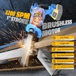 Cordless Reciprocating Saw for DeWalt 20V MAX XR: Brushless Recipro Saw-1 Inch Stroke Length 3200 SPM Variable Speed - Tool-Free Blade Change with 4 Saw Blades for Metal Wood PVC Cutting, No Battery