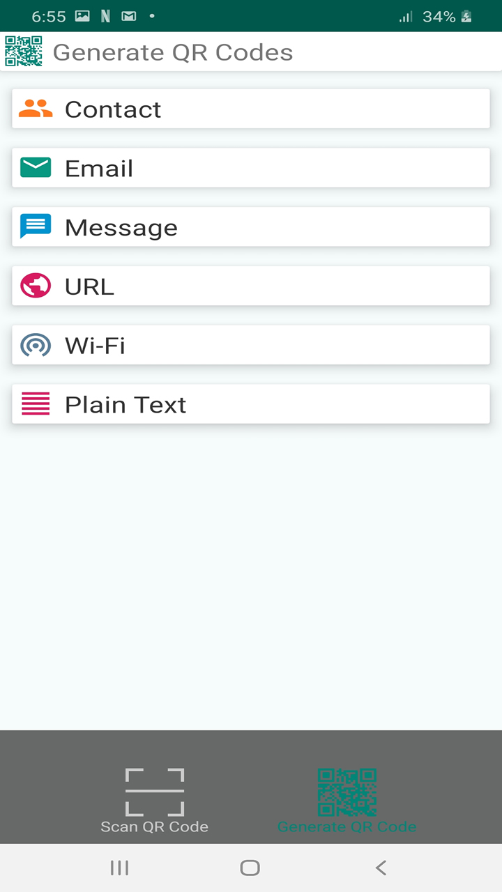 QR code scanner and creator tool