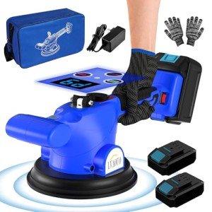 Tile Vibration Tool, Tile Vibration Leveling Machine with Digital Display, Cordless Tile Vibration Machine Installation Tool 550W Tiler Vibrator Tool Nine Speed, Suction Cup for Floor Tile Wall