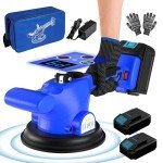 Tile Vibration Tool, Tile Vibration Leveling Machine with Digital Display, Cordless Tile Vibration Machine Installation Tool 550W Tiler Vibrator Tool Nine Speed, Suction Cup for Floor Tile Wall