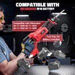 Cordless Reciprocating Saw for Milwaukee m18: Cerycose Brushless Recipro Saw- 1" Stroke Length 3200 SPM Variable Speed-Toolless Blade Change with 4 Saw Blades for Metal Wood PVC Cutting Tool Only