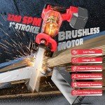 Cordless Reciprocating Saw for Milwaukee m18: Cerycose Brushless Recipro Saw- 1" Stroke Length 3200 SPM Variable Speed-Toolless Blade Change with 4 Saw Blades for Metal Wood PVC Cutting Tool Only