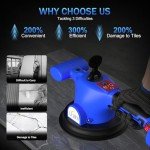 Tile Vibration Tool, Tile Vibration Leveling Machine with Digital Display, Cordless Tile Vibration Machine Installation Tool 550W Tiler Vibrator Tool Nine Speed, Suction Cup for Floor Tile Wall