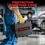 Cerycose Cordless Impact Wrench 900FT-LBS for Milwaukee 18V Battery - with 6 Sockets and Durable Toolbox Brushless Electric 1/2 inch Impact Gun Includes LED Work Light - 2100RPM High Torque Driver