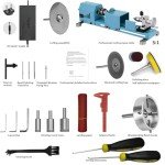 Mini Lathe Machine Multi-Purpose Lathe With Professional Tools Torno Para Madera Cutting Grinding Polishing Desktop Metal Lathes Easy To Use