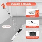 RocoReny Electric Concrete Vibrating Tool with Brushless Motor, Cordless Electric Screed Cement Finishing Vibrating Machine with 59in Board, 3000-6000RPM