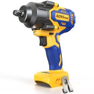 ACROPOW Cordless Impact Wrench for 20V MAX DEWALT Battery, 1/2 Inch Brushless High Torque Power Impact Gun 630 Ft-lbs(850 N.m) with 3-Mode Speed, LED Light (Bare Tool Only)