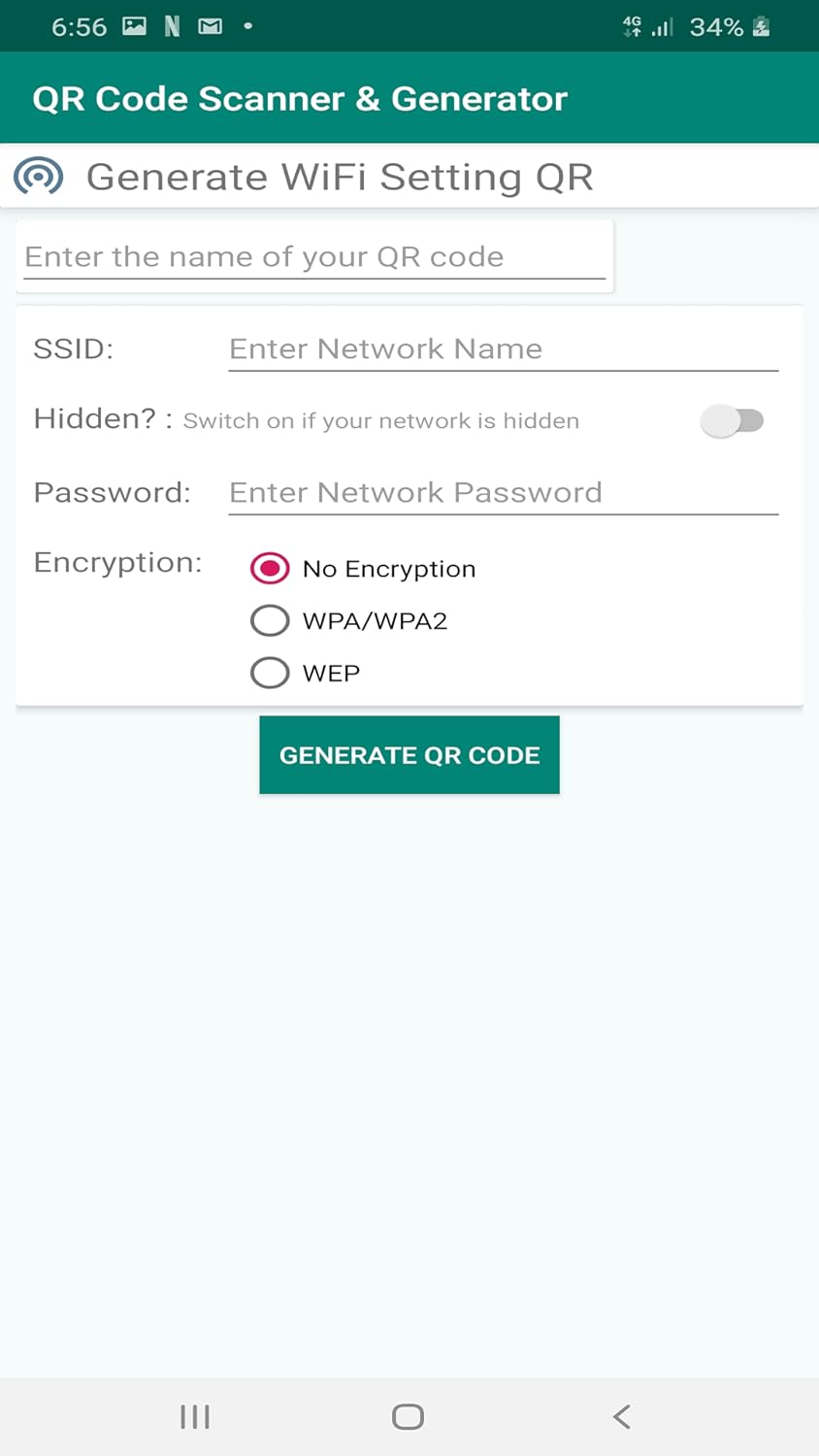 QR code scanner and creator tool