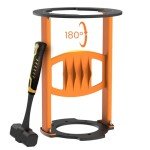 Meoligr Log Wood Splitter with Cast Steel Double-Blade Kindling Cracker, Log Splitters Tools for Firewood, Portable|Sturdy Kindling Splitter 13'' x 17'' (Hammer Including)