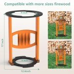 Meoligr Log Wood Splitter with Cast Steel Double-Blade Kindling Cracker, Log Splitters Tools for Firewood, Portable|Sturdy Kindling Splitter 13'' x 17'' (Hammer Including)