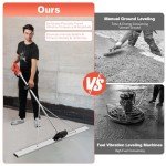 RocoReny Electric Concrete Vibrating Tool with Brushless Motor, Cordless Electric Screed Cement Finishing Vibrating Machine with 59in Board, 3000-6000RPM