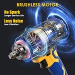 ACROPOW Cordless Impact Wrench for 20V MAX DEWALT Battery, 1/2 Inch Brushless High Torque Power Impact Gun 630 Ft-lbs(850 N.m) with 3-Mode Speed, LED Light (Bare Tool Only)