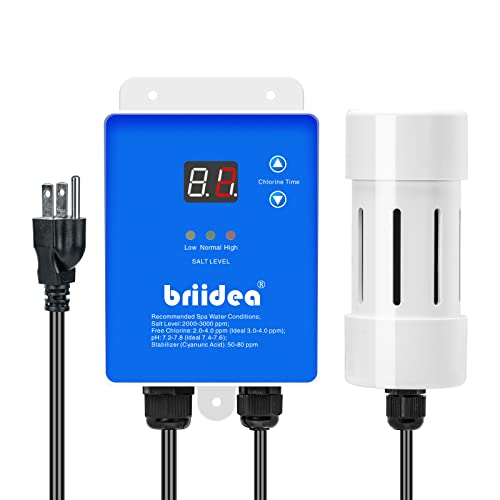 Briidea USA Titanium Salt Chlorine Generator for Hot Tubs
