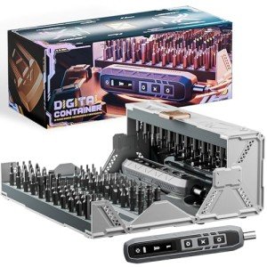 CybJoy Electric Screwdriver Set,180 in 1 Precision Screwdriver Set,3 Torque Modes with 160 Magnetic Precision Bits,Cordless Screwdriver Repair Tool Kit for Phone Computer Camera Watch Laptop