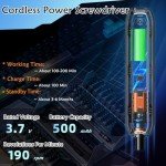 CybJoy Electric Screwdriver Set,180 in 1 Precision Screwdriver Set,3 Torque Modes with 160 Magnetic Precision Bits,Cordless Screwdriver Repair Tool Kit for Phone Computer Camera Watch Laptop