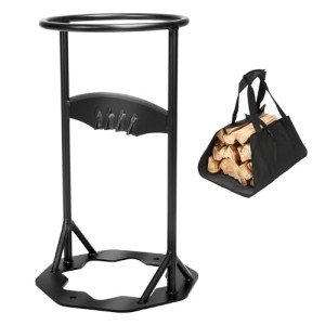 SearCook 10.2'' Wood Log Splitter, Firewood Splitter Kindling Splitter with Log Carrying Bag, Portable Log Splitter Hand Cutter for Outdoor Camping, Home Garden Tool Kit, 5.5kg