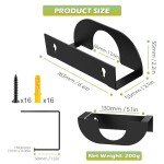 8 Pack Angle Grinder Holder, Angle Grinder Rack Bracket, Polisher Holder Wall Mount For 5 Inch Angle Grinder, Angle Grinder Stand Tool Wall Mount Bracket, Angle Grinder Storage Rack, Black