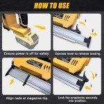 Cordless Nail Gun for DEWALT 20V MAX Battery, 18GA 5/8 to 1-1/4 Inch, 2 in 1 Brad Nailers, Brushless Motor, 2 Mode, Lightweight and Ergonomic for Home Improvement, DIY and Wood Workpieces (Tool Only)