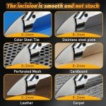 Daspom Cordless Sheet Metal Shear Compatible with Dewalt 20V Battery, Brushless Electric Scissors 133 Ft-Lbs Torque, 360 Degree Pivoting Head, Cutting Thickness 18GA Metal/Iron, Bare Tool Only
