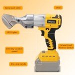 Daspom Cordless Sheet Metal Shear Compatible with Dewalt 20V Battery, Brushless Electric Scissors 133 Ft-Lbs Torque, 360 Degree Pivoting Head, Cutting Thickness 18GA Metal/Iron, Bare Tool Only