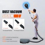 Drywall Sander,780W Electric Drywall Sander Tool with Vacuum Dust Collection, 7 Variable Speed Power Ceiling Sander Tool with LED for Wall, Floor, Popcorn Ceiling Removal