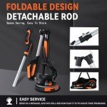 Drywall Sander,780W Electric Drywall Sander Tool with Vacuum Dust Collection, 7 Variable Speed Power Ceiling Sander Tool with LED for Wall, Floor, Popcorn Ceiling Removal