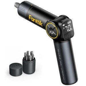Fanttik Fold S1 APEX 3.7V Cordless Screwdriver, Electric Screwdriver, Screen Interaction, Pivot Handle, High/Low RPM Options, Max 7N.m, 6 Bits, 1/4''Hex, Ideas DIY Tool - Basic Edition