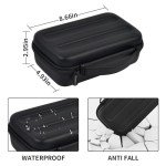 Watch Box Organizer/Men Watch Display Storage Case Fits All Wristwatches and Smart Watches up to 42mm 3 Slots -Black