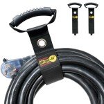 Easy-Carry Wrap-It Storage Straps - 22” (2-Pack) Black – with Grommet