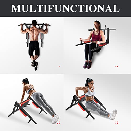 STARBRILLIANT Multi-functional Wall Mounted Pull Up Bar Fitness