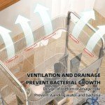 JICOLI 4-Tier Acrylic Storage Rolling Cart Clear Bathroom Cart Organizer, Transparency Laundry Room Organization Mobile Shelving Unit Multifunction Rolling Utility Cart for Office Living Room