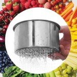Stainless Steel Sink Drain Strainer Basket, 2024 Upgraded Multifunction Hanging Sink Strainer Colander Drain Basket, Drain Basket Quick Drain Kitchen Tools for Food Strainer or Storage Rack (1)