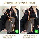 Doxo Upgraded Leather Shoulder Strap Pad for Handbags,Suitable for Lv Neverfull PM MM GM Tote Bags And More（7.5"×1.2",Apricot）