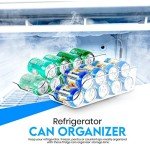 Utopia Kitchen Can Organizer For Pantry - Soda Can Organizer For Refrigerator - Can Storage Organizer Pantry, Fridge & Freezer Organization - Holds Food & Soup Can (Pack of 8, Clear)