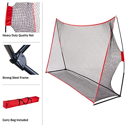 Wakeman 10x7 Heavy-Duty Golf Training Net with Frame