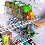 Utopia Kitchen Can Organizer For Pantry - Soda Can Organizer For Refrigerator - Can Storage Organizer Pantry, Fridge & Freezer Organization - Holds Food & Soup Can (Pack of 8, Clear)