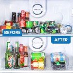 Utopia Kitchen Can Organizer For Pantry - Soda Can Organizer For Refrigerator - Can Storage Organizer Pantry, Fridge & Freezer Organization - Holds Food & Soup Can (Pack of 8, Clear)